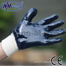 NMSAFETY oil resistant nitrile glove Heavy duty NBR working glove high quality